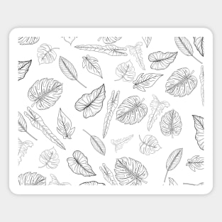 Color In Tropical Leaves Magnet